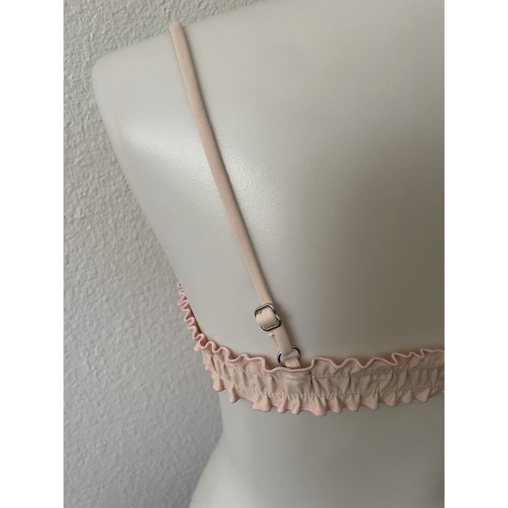 Aila Blue Swim Bikini Top Lacy Ruffed Swimwear Beach Summer - Picture 6 of 8